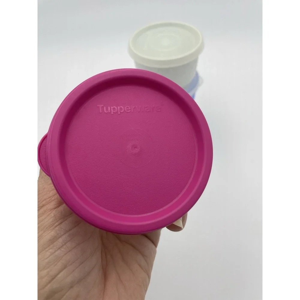 Tupperware 4-oz. Snack Cups w/Seals Set of‎ 4 Mixed Colors